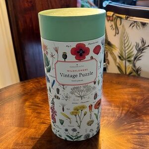NWT Cavallini & Co. 1000 Piece Wildflower Puzzle